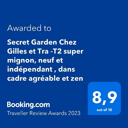 Apartman Secret Garden - Chez Gilles Et Tra - Maison D -t2 Super Mignon, Neuf Et Independant , Dans Cadre Agreable Et Zen