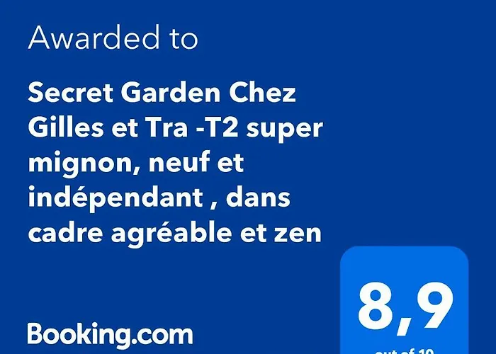 Lägenhet Secret Garden - Chez Gilles Et Tra - Maison D -t2 Super Mignon, Neuf Et Independant , Dans Cadre Agreable Et Zen